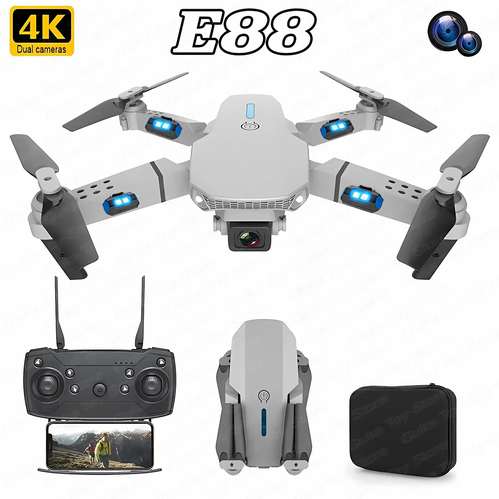 Fpv Drone Charger - Drone E88 Pro WIFI FPV Grand